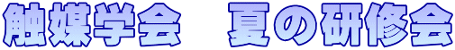 触媒学会　夏の研修会