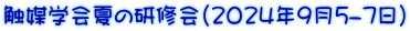 触媒学会夏の研修会(2024年9月5-7日）